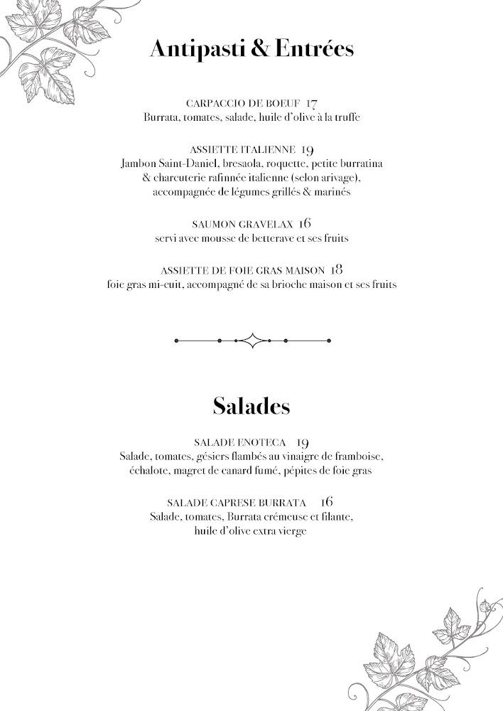 Ristorante Enoteca Italiana - Menu Image 1